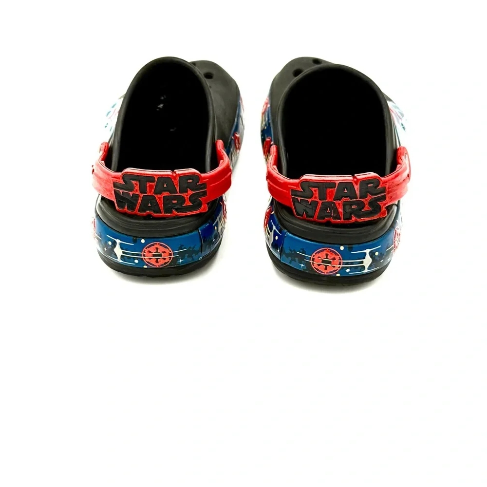 CROCS Black and Red Sandals with Classic‎ Design